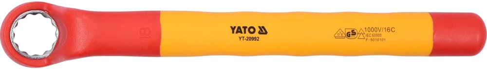 Yato Toya Sa Poland Izoliuotas veržliaraktis elektrikui kilpinis 18mm VDE (YT-20992)