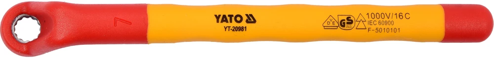 Yato Toya Sa Poland Izoliuotas veržliaraktis elektrikui kilpinis 7mm VDE (YT-20981)
