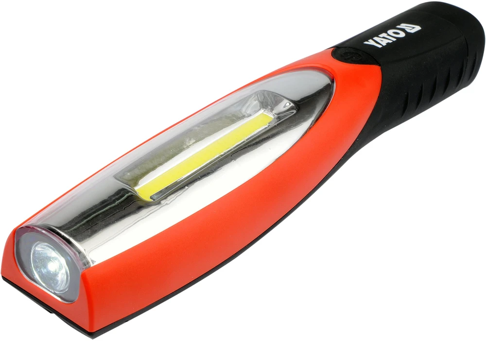 YATO DIRBTINĖS LEMPAS ĮKRAUJAMAS LED MAGNETAS + KABLIS 2-in-1 SUDARYTA, 180 LUMEN 3.6V ličio jonų