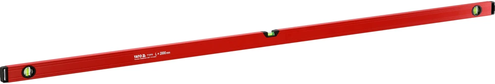 Yato Toya Sa Poland Gulsčiukas aliuminis | BOX level | 2000 mm | su rankenėlėmis | 3 akutės (YT-30116)