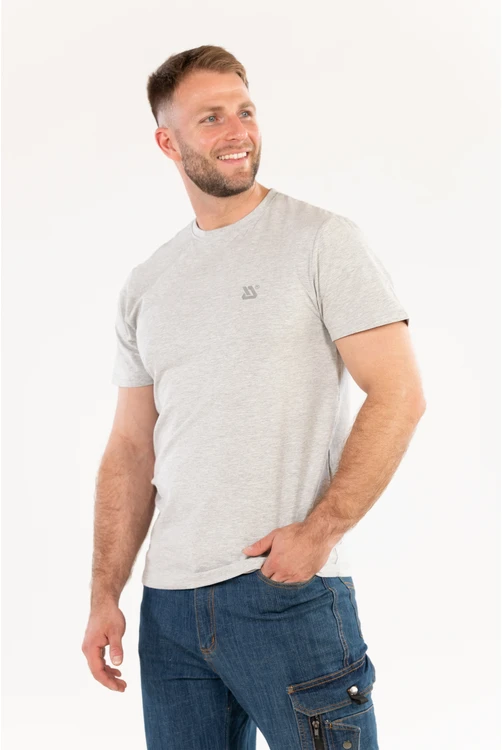 Yato MARŠKINĖLIAI AUKŠTI SERIJOS PILKI MELANŽAI SU ELASTANO DYDŽIO. 3XL
