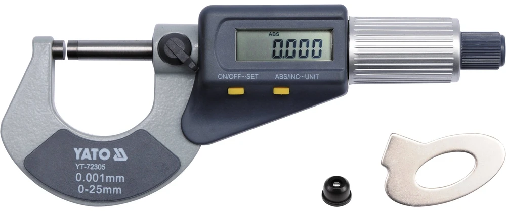 Mikrometras su skaitmeniniu ekranu Yato YT-72305 - 0-25mm