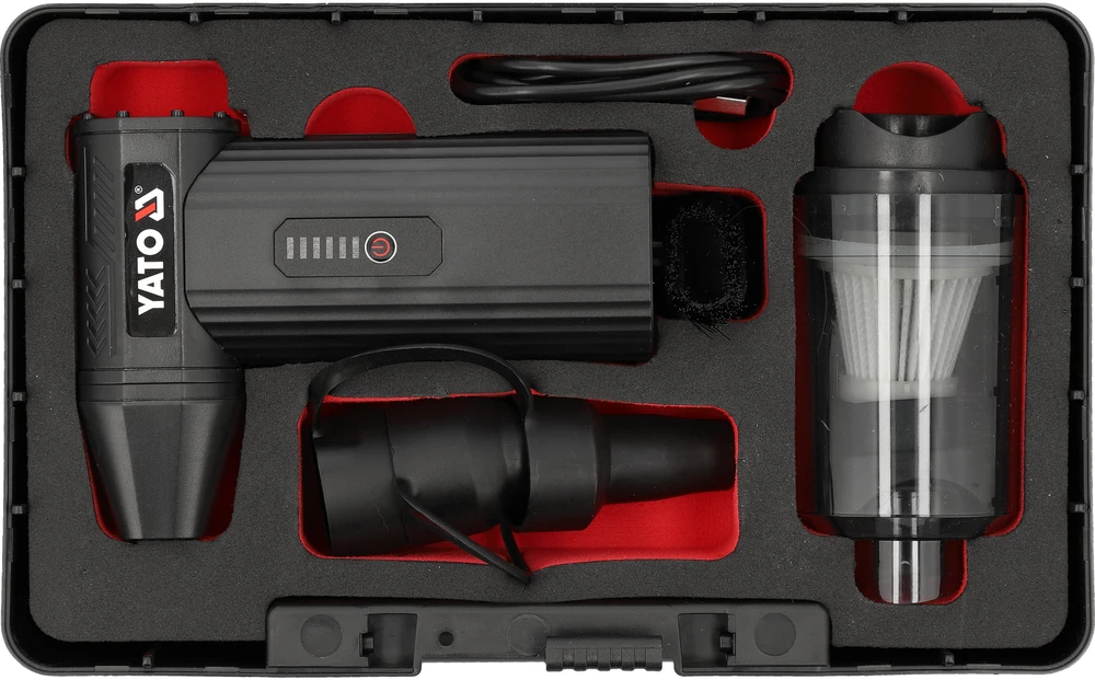 Yato MINI TURBO BLOWER DULKUMINIS VALYMAS SU PRIEDAIS.