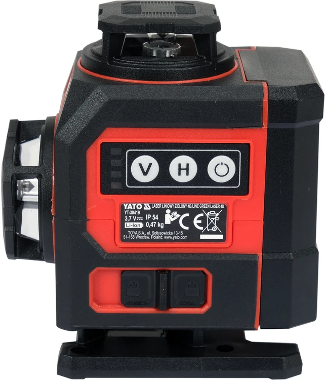 Kryžminis lazerinis nivelyras Yato YT-30419; 3,7 V; 1x4,0 Ah akum.