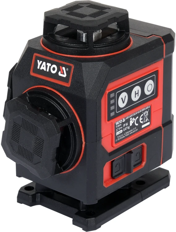 Kryžminis lazerinis nivelyras Yato YT-30419; 3,7 V; 1x4,0 Ah akum.