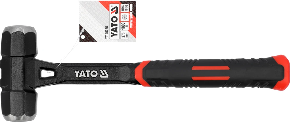 Toya Sa Poland Kalvio plaktukas su stačiakampe galvute / monolitinė konstrukcija | 1800G/4LB (YT-45755)