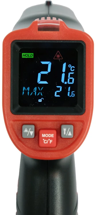 YATO YT-73201 bekontaktis infraraudonųjų spindulių termometras-pirometras -50C + 650C