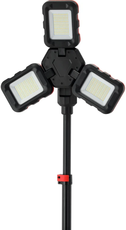 Toya Sa Poland Hibridinis LED darbo prožektorius su trikoju | 100 W | 10 000 lm | 18 V / 110–240 V | be akumuliatoriaus (YT-818394)
