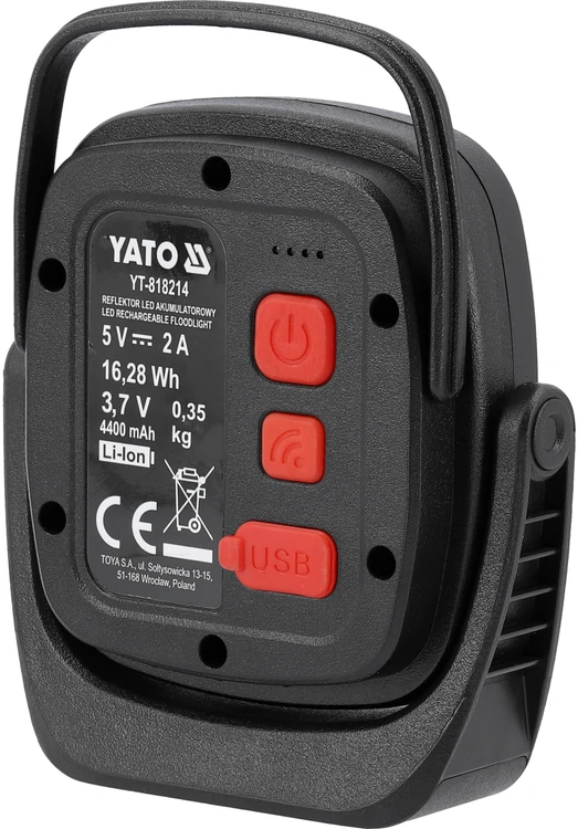 Darbinis šviestuvas Yato YT-818214; 1200 lm; 3,7 V; 4,4 Ah akum.