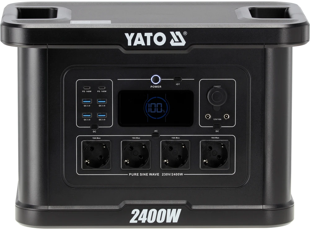 Yato Toya Sa Poland Nešiojama maitinimo stotis LiFePO4 | 2400 W | 2232 Wh (YT-83095)