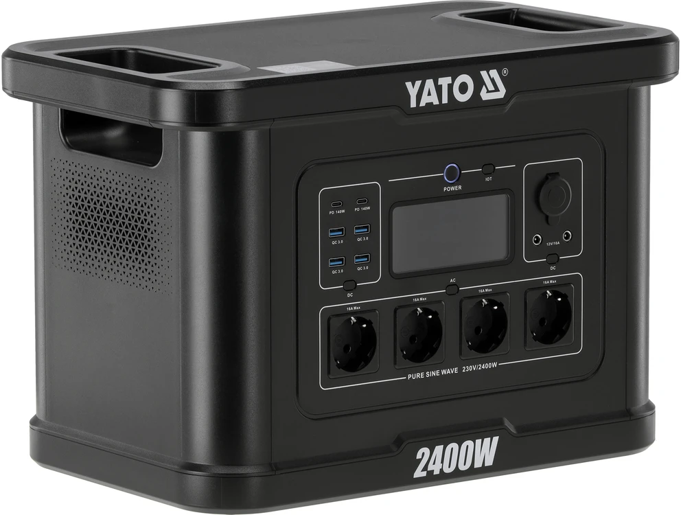 Yato Toya Sa Poland Nešiojama maitinimo stotis LiFePO4 | 2400 W | 2232 Wh (YT-83095)