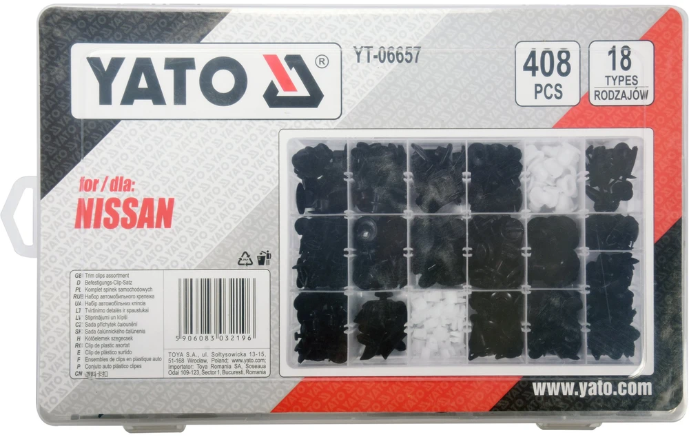 Yato NISSAN AUTOMOBILIŲ KURŠTELIŲ RINKINYS 408 VNT.