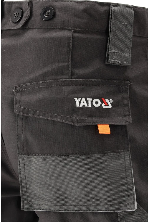 Kelnės Yato YT-80183; M; juodos/pilkos