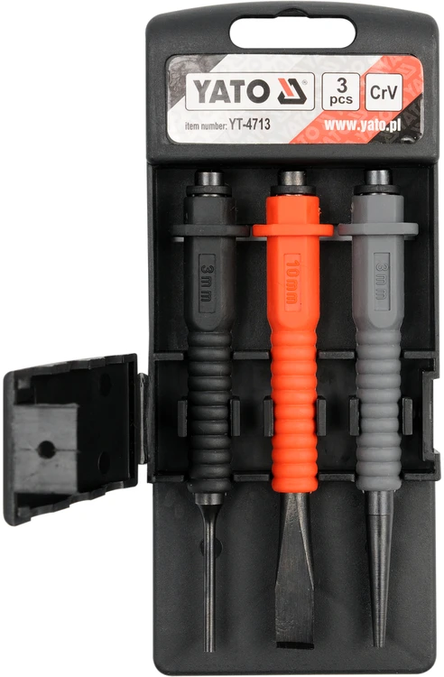 YATO KOMPLET PRZECINAKÓW I WYBIJAKÓW MINI 3 vnt.. 4713
