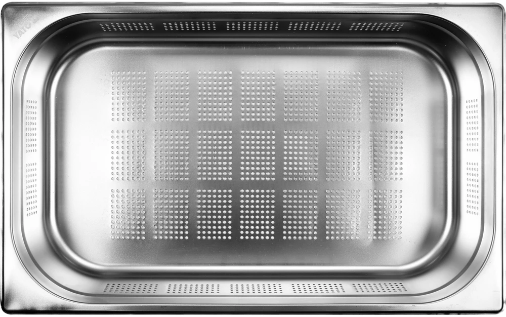 Yato Toya Sa Poland Perforuotas gastronominis indas GN 1/1 | 530 × 325 × 100 mm | nerūdijantis plienas | 13,5 l (YG-00343)