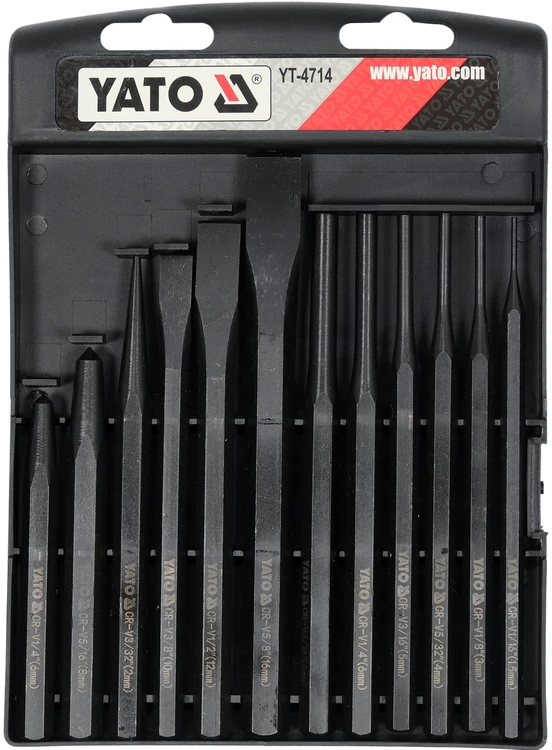 Kaltų rinkinys Yato YT-4714; 12 vnt.