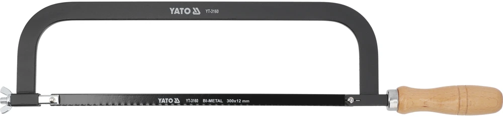 YATO PIŁA DO METALU DREWNIANA RĄCZKA 300mm 3160