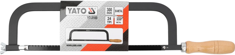 YATO PIŁA DO METALU DREWNIANA RĄCZKA 300mm 3160