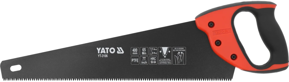YATO PIŁA DO DREWNA 400mm, POWŁOKA TEFLONOWA 3106