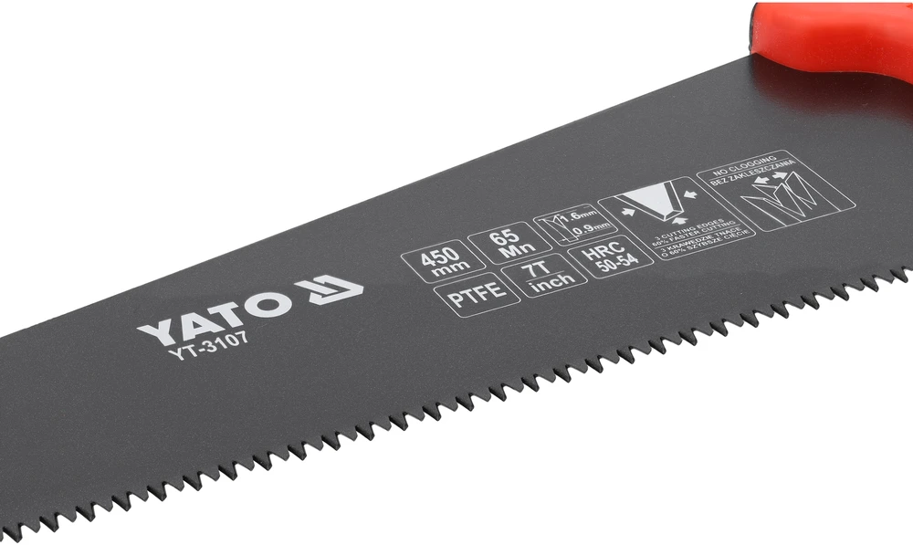 YATO PIŁA DO DREWNA 450mm, POWŁOKA TEFLONOWA 3107