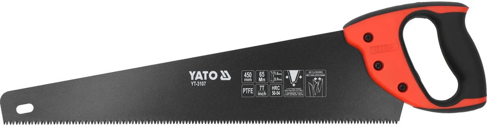 YATO PIŁA DO DREWNA 450mm, POWŁOKA TEFLONOWA 3107