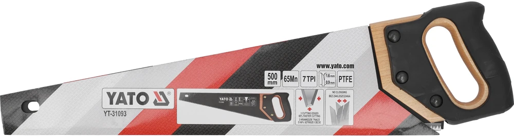 YATO RANKINIS PJŪKLAS MEDŽIUI 500mm PTFE