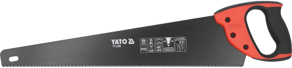 YATO PIŁA DO DREWNA 500mm, POWŁOKA TEFLONOWA 3108