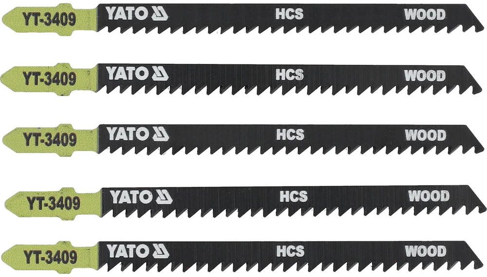 YATO Pjūklo ašmenys, 5 vnt., medienai, T tipas, 3409
