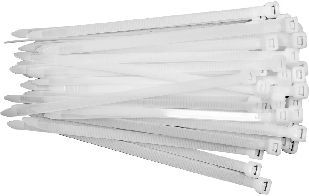 Yato PLASTIKINĖS JUOSTOS 200X7,6 50VNT. Baltas