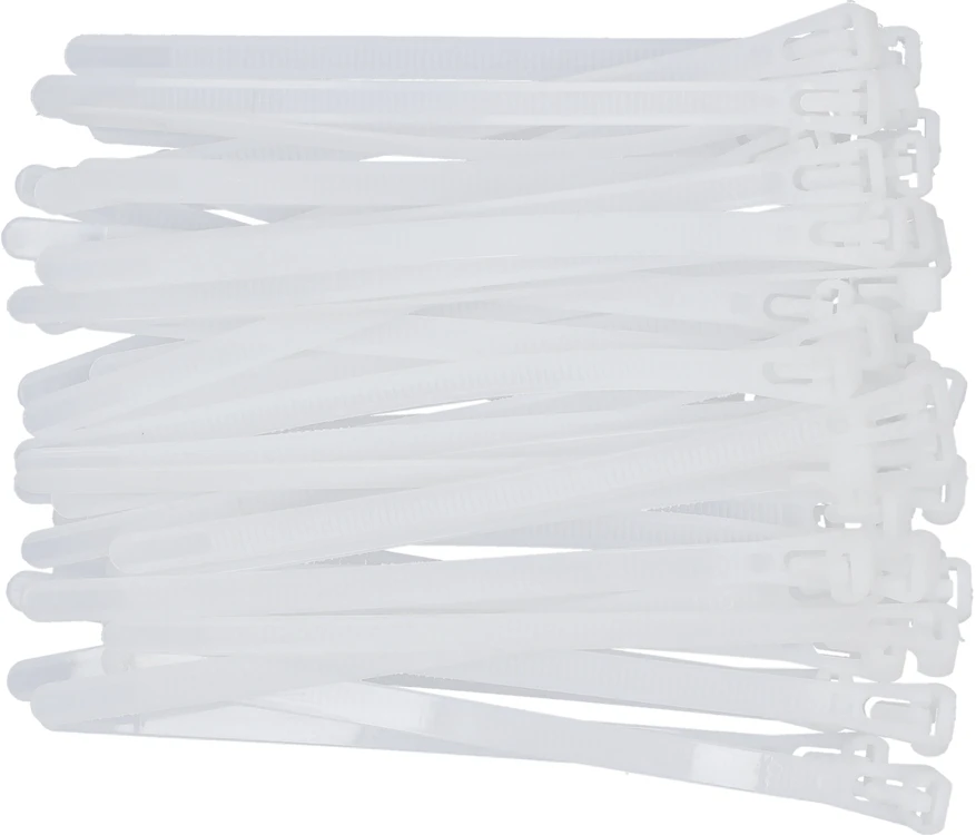 Yato PLASTIKINĖS JUOSTOS, 7,6X150MM, 50 Vnt. Baltas