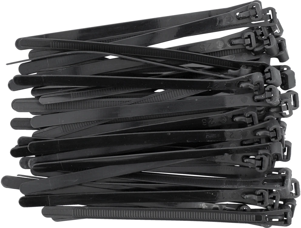 Yato PLASTIKINĖS JUOSTOS, 7,6X150MM, 50 Vnt. RAŠYBA