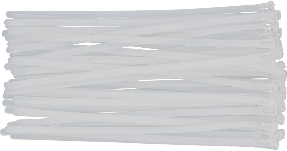 Yato PLASTIKINĖS JUOSTOS, 7,6X300MM, 50 vnt. Baltas