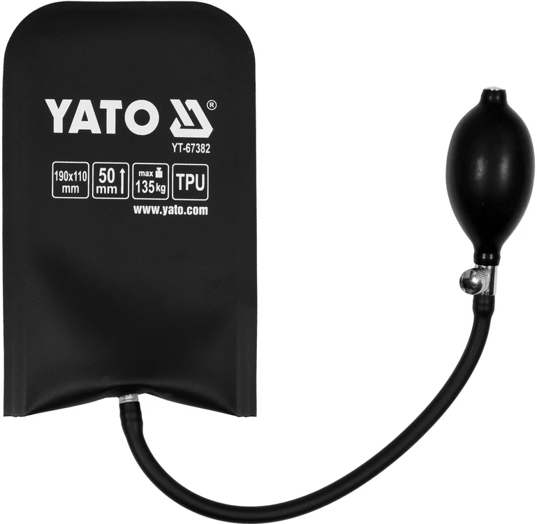 Yato PNEUMATINĖ MONTAVIMO GALVĖ, MATMENYS 190 X 110 MM, TALPA 135 KG