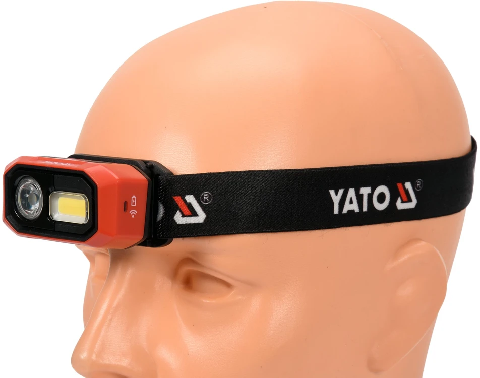 Yato Toya Sa Poland Lempa dedama ant galvos | lygus žibinto reguliavimas / judesio daviklis | 480LM AKU OSRAM LED (YT-08592)