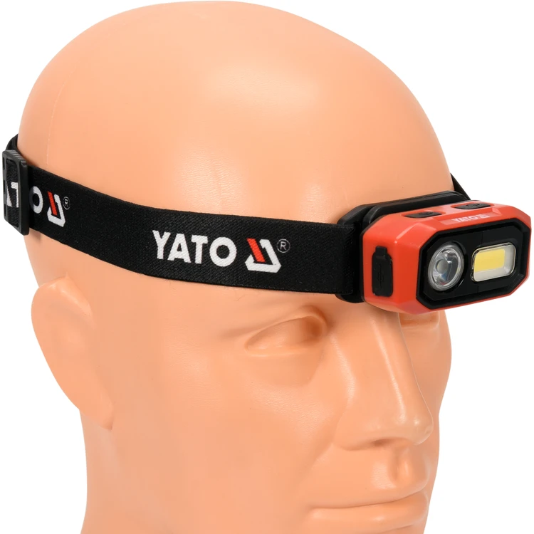 Yato Toya Sa Poland Lempa dedama ant galvos | lygus žibinto reguliavimas / judesio daviklis | 480LM AKU OSRAM LED (YT-08592)