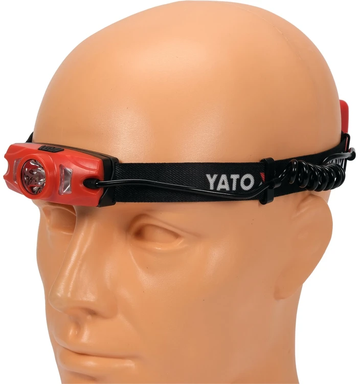 Yato PRIEKINĖ LIETUVA 500 LM, ĮKRAKOMA, LI-ION 3.7V 1000MAH, IP44, BALTOS, MĖLYNOS IR RAUDONOS ŠVIESOS