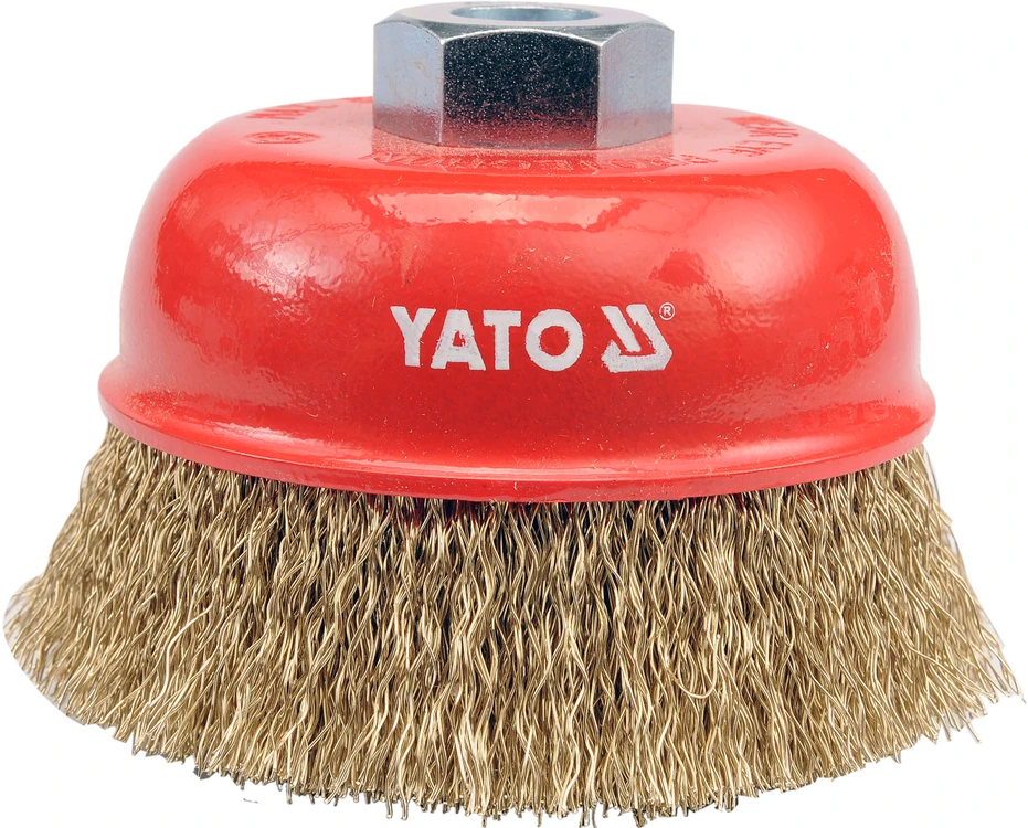 YATO BUT Šepetys 100 mm, M14 sriegis, gofruota viela 4766