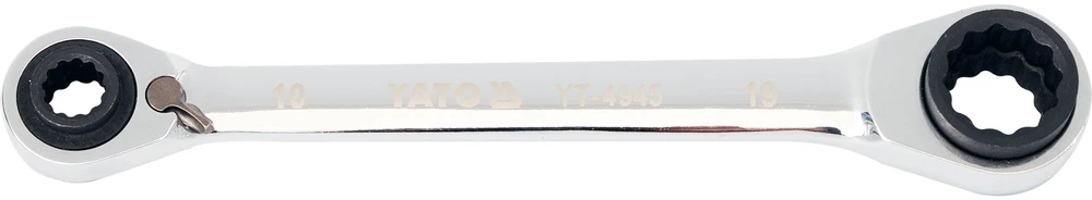 YATO KLUCZ NASADOWY Z GRZECHOTKĄ DWUSTRONNY 10x13-17x19mm
