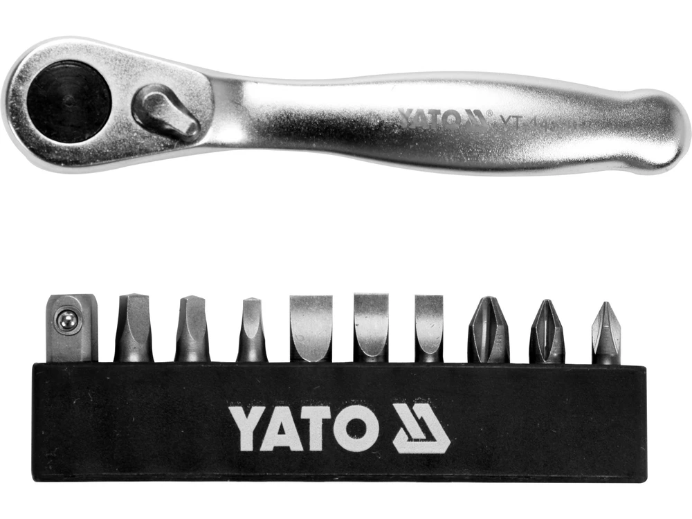 Yato Toya Sa Poland Antgalių rinkinys su terkšle 1/4" | 11 vnt. (YT-14390)