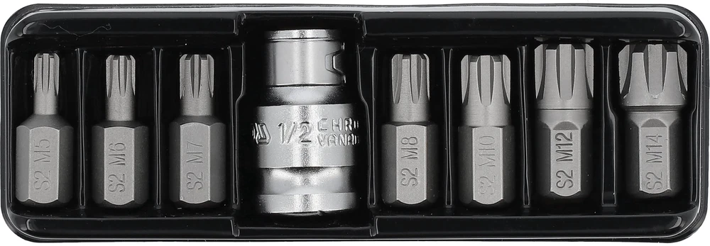 YATO KOŃCÓWKI RIBE 8elem. M5-M14 + ADAPTER 0418