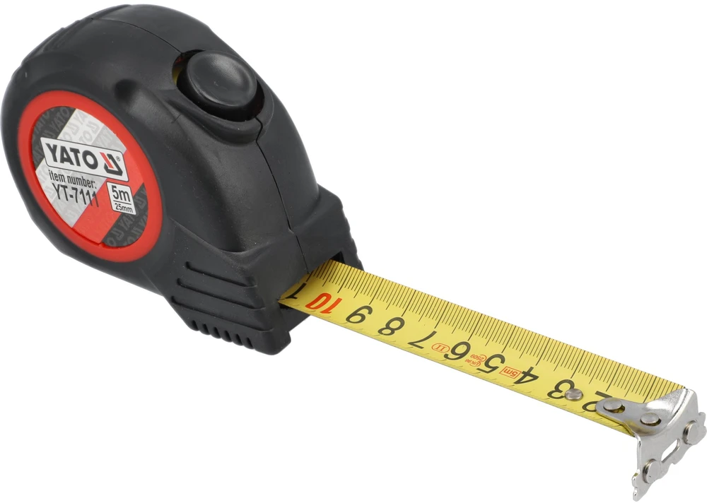 YATO MIARA ZWIJANA 5m Z MAGNESEM, GUMOWANY KORPUS 7111