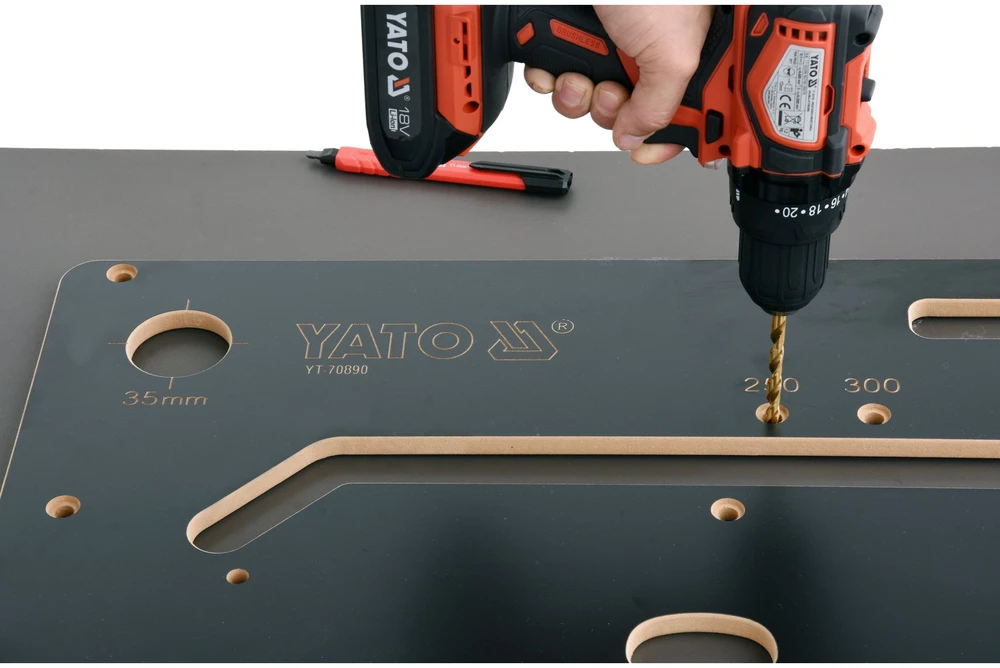 Yato šablonas virtuvinio stalviršio sujungimams, 1000 x 390 x 53 mm (YT-70890)