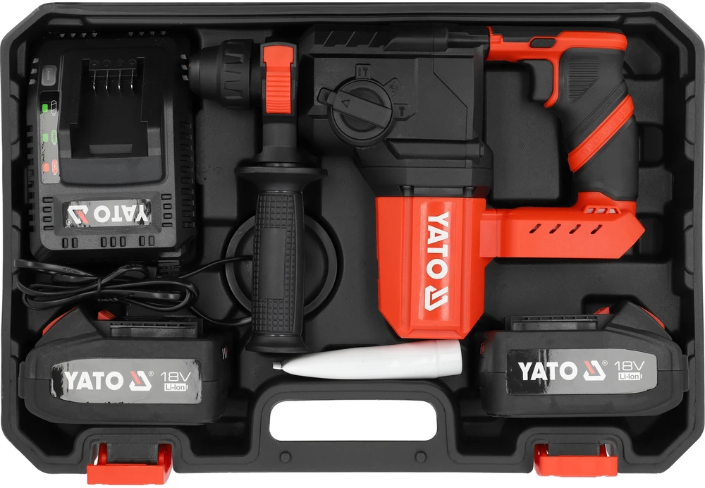 Toya Sa Poland Akumuliatorinis perforatorius | 18V SDS-PLUS 2x4,0AH (YT-827722)