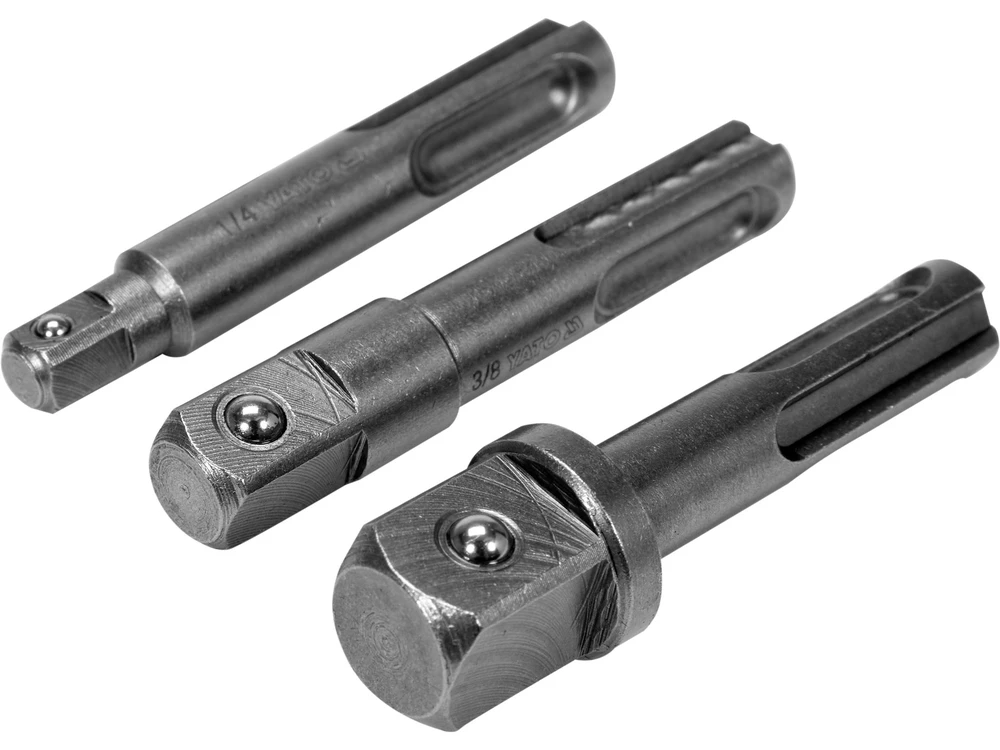Grąžtas YATO SDS ADAPTERIAI LIZDOMS 1/4 3/8 1/2" RINKINYS.