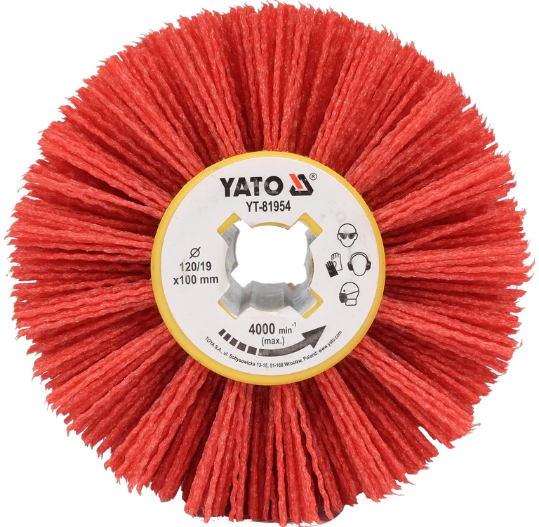 Yato Šepetys PVC SATINERUI 120X00X19MM MEDINIŲ TERASŲ ATNAUJINIMO
