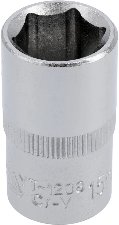 YATO šešiakampė galvutė 1/2" trumpa 15mm