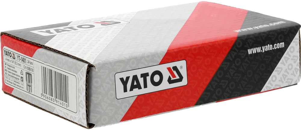 YATO NASADKA SZEŚCIOKĄTNA 1/4" KRÓTKA 4mm