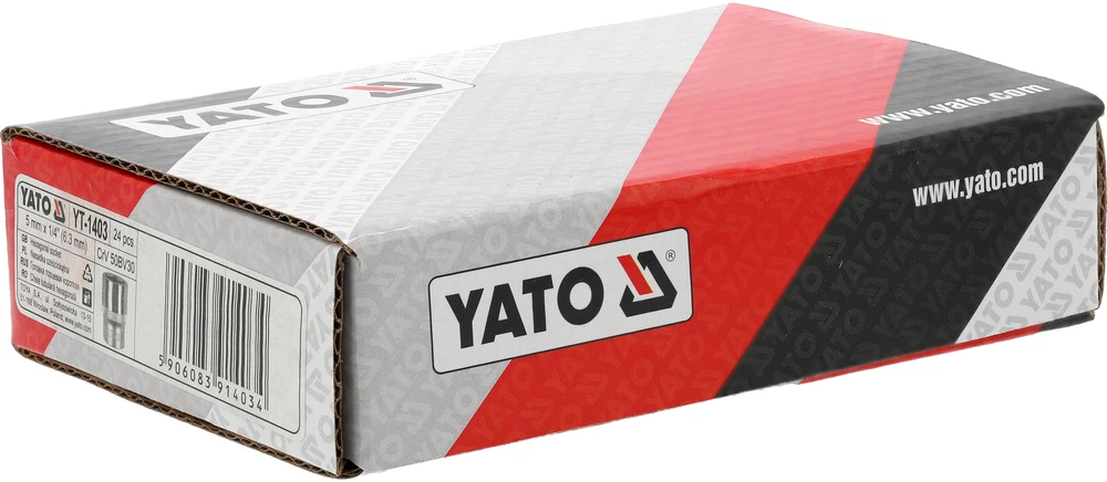 Yato ŠEŠIAKONIS LIZDAS 1/4'' 5 MM