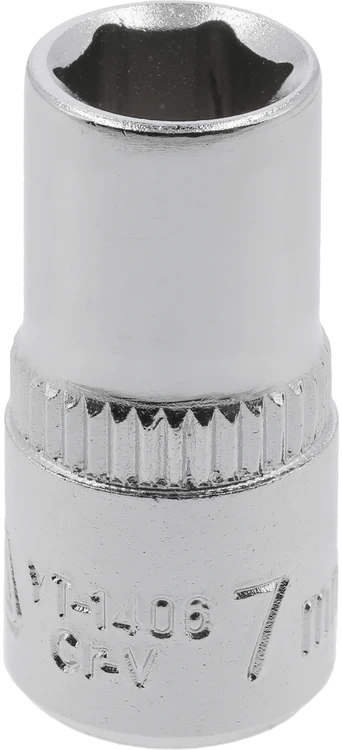 YATO šešiakampė galvutė 1/4" trumpa 7 mm
