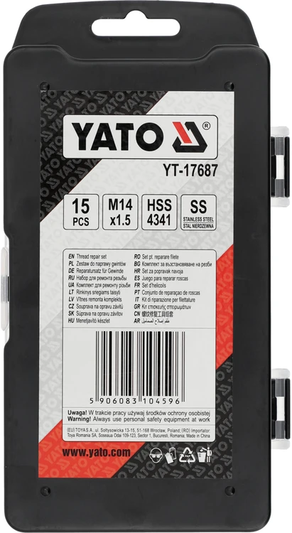 Yato Toya Sa Poland Sriegio remonto rinkinys | M14X1.5 | 15 vnt. (YT-17687)